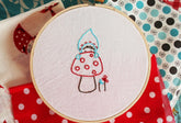 Hiding Gnomie Embroidery PATTERN - PDF